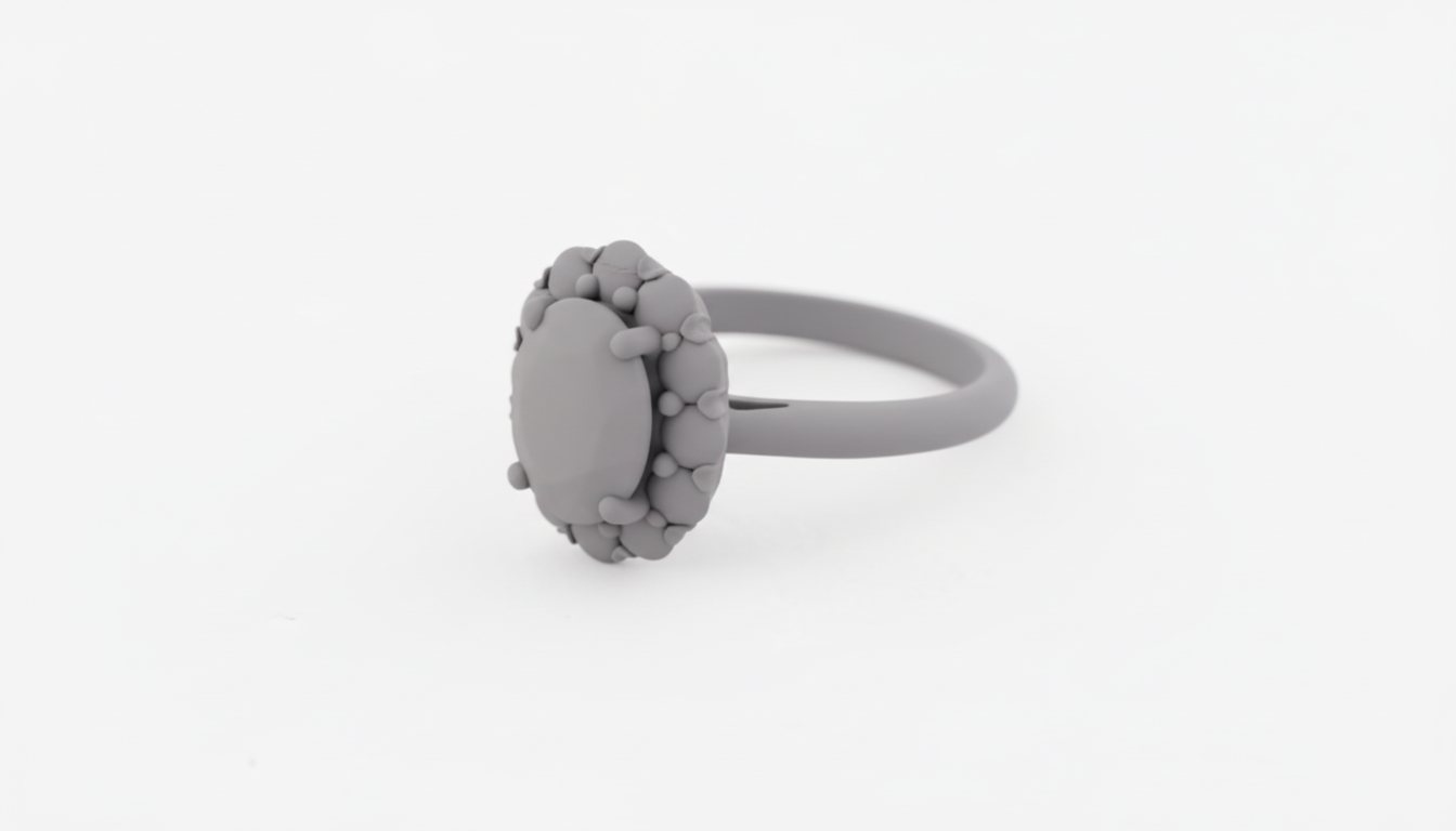 Maquette en résine d’une bague